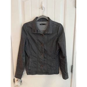 prAna Women's Kara Dark Grey‎ Jean Jacket Size Small